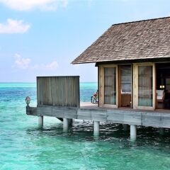 Отель Gangehi Island Resort 4* Вилла Делюкс с различными типами кроватей фото 3