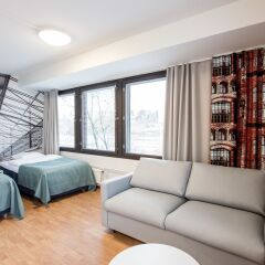 Отель Forenom Aparthotel Helsinki Herttoniemi Стандартный номер с различными типами кроватей фото 2