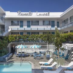 Отель Beverly Laurel Motor Hotel США, Лос-Анджелес - отзывы, цены и фото номеров - забронировать отель Beverly Laurel Motor Hotel онлайн бассейн