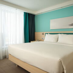 Гостиница Hampton by Hilton Moscow Strogino (Хэмптон бай Хилтон) 3* Стандартный номер с разными типами кроватей фото 5