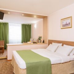 Гостиница Полюстрово 3* Стандартный семейный номер с двуспальной кроватью фото 4
