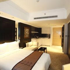 Отель Marco Polo Lingnan Tiandi Foshan Улучшенный номер с различными типами кроватей фото 4
