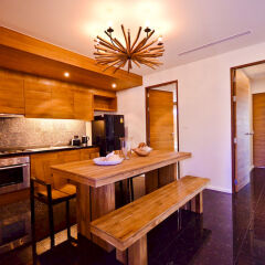 Отель The Kiri Villas Resort мини-кухня в номере