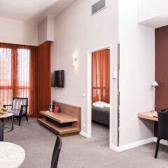 Adina Apartment Hotel Berlin CheckPoint Charlie гостиная фото 2