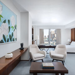 Отель The Langham, New York, Fifth Avenue Представительский номер с различными типами кроватей фото 4