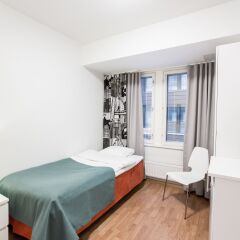 Отель Forenom Aparthotel Helsinki Herttoniemi Стандартный номер с различными типами кроватей