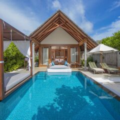 Отель Furaveri Island Resort & Spa 5* Вилла Beach с бассейном с различными типами кроватей фото 4