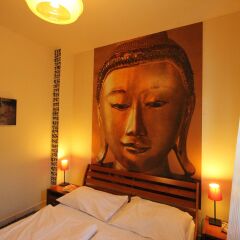 Hostel Marabou Prague Стандартный номер с двуспальной кроватью (общая ванная комната)