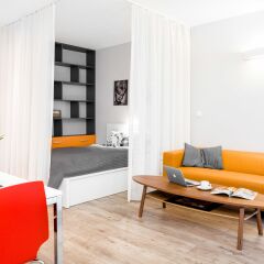 Отель WrocApartments - Gwiazdzista 4* Апартаменты с различными типами кроватей