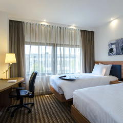 Отель Hampton by Hilton Amsterdam Airport Schiphol 3* Стандартный номер с 2 отдельными кроватями