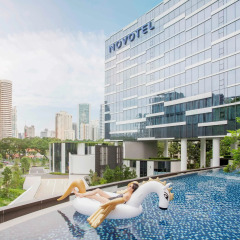 Отель Novotel Singapore on Stevens бассейн