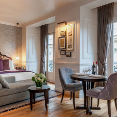 Апарт-отель La Clef Louvre Paris 5* Улучшенный люкс с различными типами кроватей фото 11