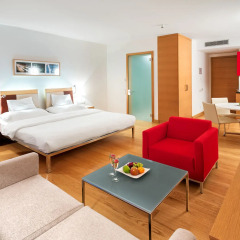 Отель Andel's by Vienna House Prague 4* Улучшенная студия с разными типами кроватей фото 3