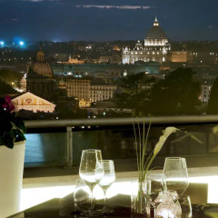 Отель Sofitel Rome Villa Borghese столовая на открытом воздухе фото 2