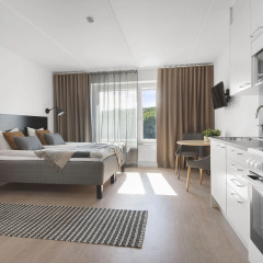 Отель Forenom Aparthotel Stockholm Flemingsberg 3* Студия с различными типами кроватей