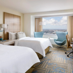 Отель JW Marriott Los Angeles L.A. LIVE Номер Делюкс с различными типами кроватей