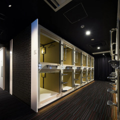 Tokyo Ariake Bay Hotel Капсула в мужском общем номере