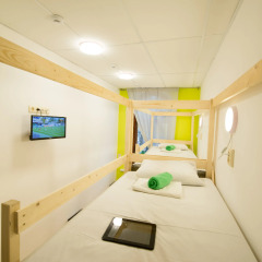 Мини-отель City-hostel Кровать в мужском общем номере с двухъярусной кроватью