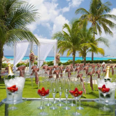 Отель Reflect Krystal Grand Cancun открытая свадебная площадка