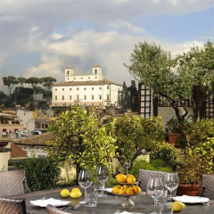 Hotel d'Inghilterra Roma - Starhotels Collezione столовая на открытом воздухе
