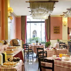 Hotel Continental Genova место для завтрака