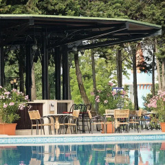 Sol Nessebar Palace Hotel - Все включено столовая на открытом воздухе
