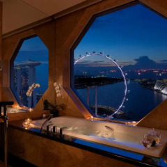 Отель The Ritz-Carlton, Millenia Singapore 5* Люкс Premier с различными типами кроватей фото 2