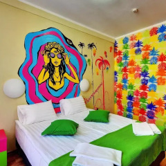 AYS Design Hotel Роза Хутор Номер с общей ванной комнатой с различными типами кроватей (общая ванная комната) фото 2