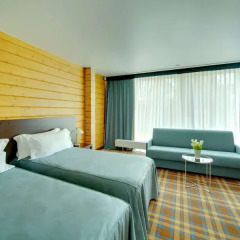 Гостиница LES Art Resort Люкс Panorama с различными типами кроватей фото 3
