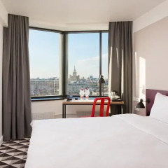 AZIMUT Отель Смоленская Москва 4* Номер SMART Standard с различными типами кроватей фото 3