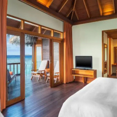 Отель Sheraton Maldives Full Moon Resort & Spa 5* Вилла с различными типами кроватей фото 2