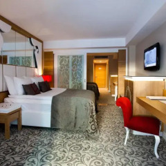 Q Premium Resort Турция, Окурджалар - 2 отзыва об отеле, цены и фото номеров - забронировать отель Q Premium Resort - All Inclusive онлайн комната для гостей фото 4