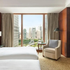 Отель Pudong Shangri-La East Shanghai 5* Люкс Horizon club premier с различными типами кроватей фото 3