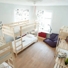 Отель BedAndBike Gorokhovaya Кровать в общем номере