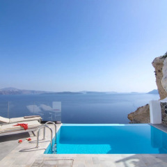 Отель Santorini Secret Suites & Spa 5* Люкс Infinity с различными типами кроватей фото 10