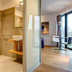 Bunker Hotel - Boardinghouse Мюнхен ванная