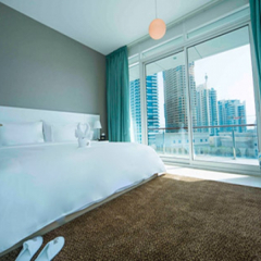 Отель Jannah Marina Bay Suites Студия Делюкс с двуспальной кроватью