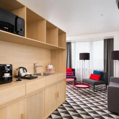 AZIMUT Отель Смоленская Москва 4* Апартаменты SMART с различными типами кроватей фото 2