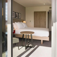 Отель Hilton Garden Inn Manchester Emirates Old Trafford комната для гостей фото 3