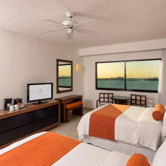 Отель Flamingo Cancun Resort 3* Номер Делюкс с различными типами кроватей фото 2