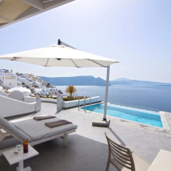 Отель Santorini Secret Suites & Spa 5* Люкс Grand с различными типами кроватей фото 7