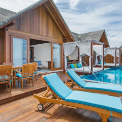 Отель Furaveri Island Resort & Spa 5* Люкс с двумя спальнями и бассейном с различными типами кроватей фото 3