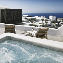 Отель Santo Maris Oia, Luxury Suites & Spa 5* Люкс с различными типами кроватей фото 12