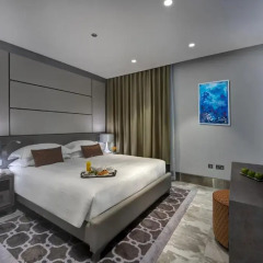 Отель Arjaan by Rotana Dubai Media City Апартаменты-студио Sky с различными типами кроватей фото 3