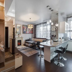 Апартаменты 2nd home. Квартира-Люкс в центре Москвы на реке Апартаменты с различными типами кроватей фото 26