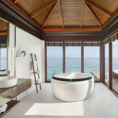 Отель Sheraton Maldives Full Moon Resort & Spa 5* Вилла с различными типами кроватей фото 3