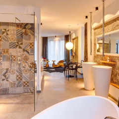 Bunker Hotel - Boardinghouse Мюнхен ванная фото 4