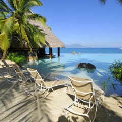 Отель InterContinental Resort Tahiti Французская Полинезия, Фааа - 1 отзыв об отеле, цены и фото номеров - забронировать отель InterContinental Resort Tahiti онлайн бассейн
