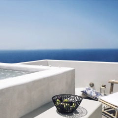Отель Santo Maris Oia, Luxury Suites & Spa 5* Полулюкс с различными типами кроватей фото 13