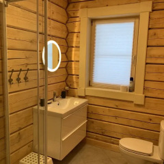 База Отдыха Forrest Lodge Karelia Улучшенный шале с разными типами кроватей фото 24